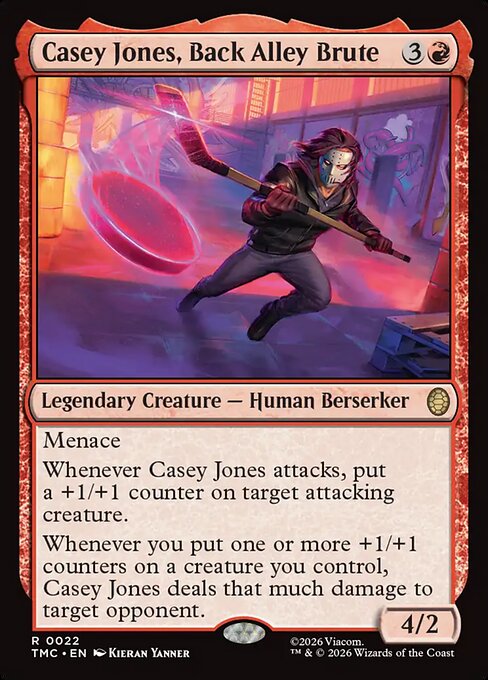 TMC, Casey Jones, Back Alley Brute, Standard, 22, R, Near Mint, (Foil), EN