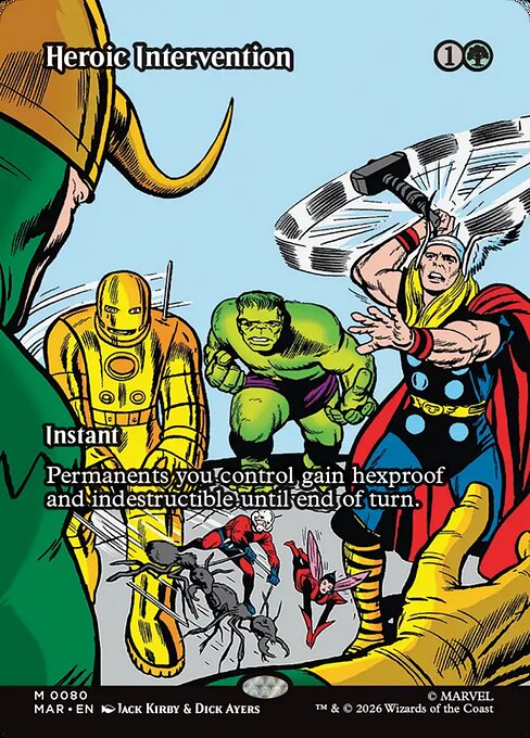 MAR, Heroic Intervention, (Borderless), 80, M, Near Mint, Normal, EN