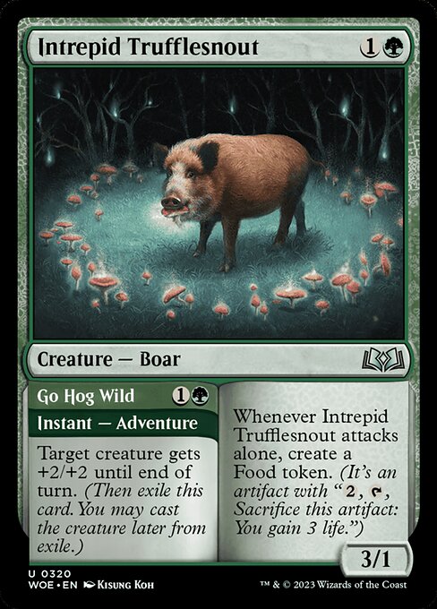 WOE, Intrepid Trufflesnout // Go Hog Wild, Standard, 320, U, Near Mint, Normal, EN