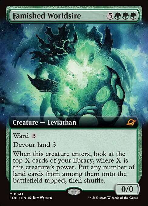 EOE, Famished Worldsire, (Extended Art), 341, M, Near Mint, Normal, EN