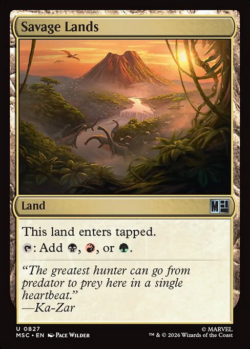 MSC, Savage Lands, Standard, 827, U, Near Mint, Normal, EN