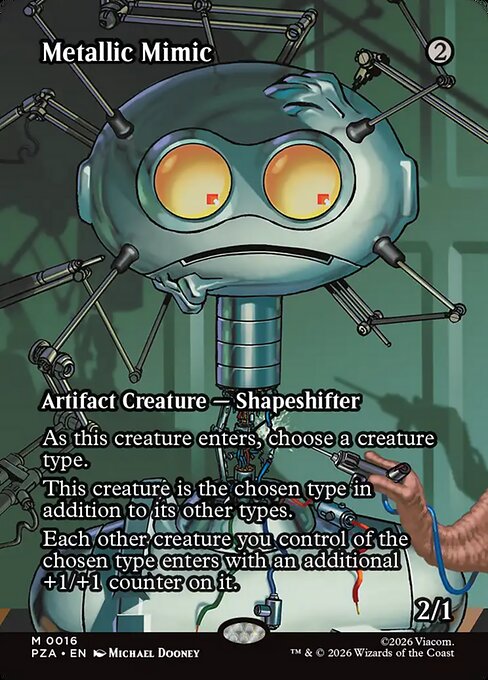 PZA, Metallic Mimic, (Borderless), 16, M, Near Mint, (Foil), EN