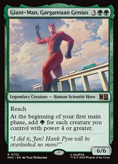 MSC, Giant-Man, Gargantuan Genius, Standard, 722, R, Near Mint, Normal, EN