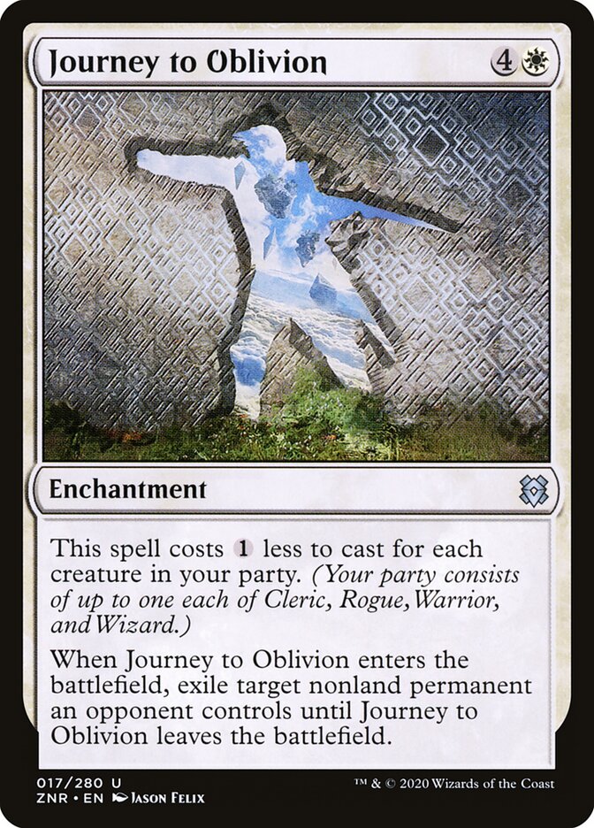 ZNR, Journey to Oblivion, Standard, 17, U, Near Mint, Normal, EN