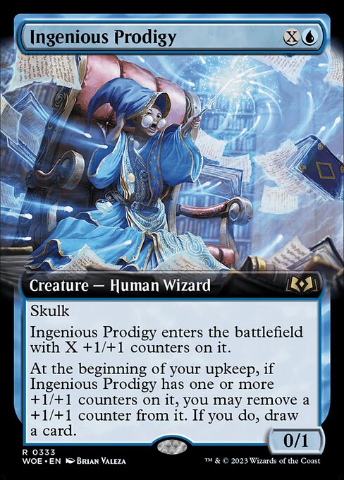 WOE, Ingenious Prodigy, (Extended Art), 333, R, Near Mint, (Foil), EN