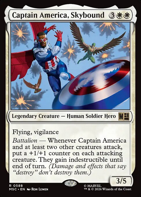 MSC, Captain America, Skybound, Standard, 588, R, Near Mint, Normal, EN