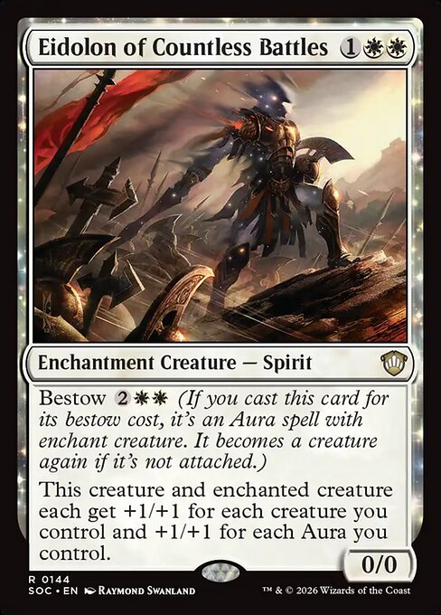 SOC, Eidolon of Countless Battles, Standard, 144, R, Near Mint, Normal, EN