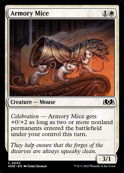 WOE, Armory Mice, Standard, 3, C, Near Mint, Normal, EN