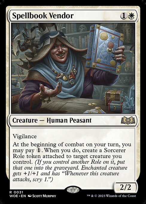 WOE, Spellbook Vendor, Standard, 31, R, Near Mint, Normal, EN