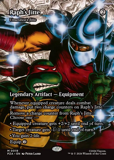 PZA, Umezawa's Jitte, (Borderless), 19, M, Near Mint, (Foil), EN