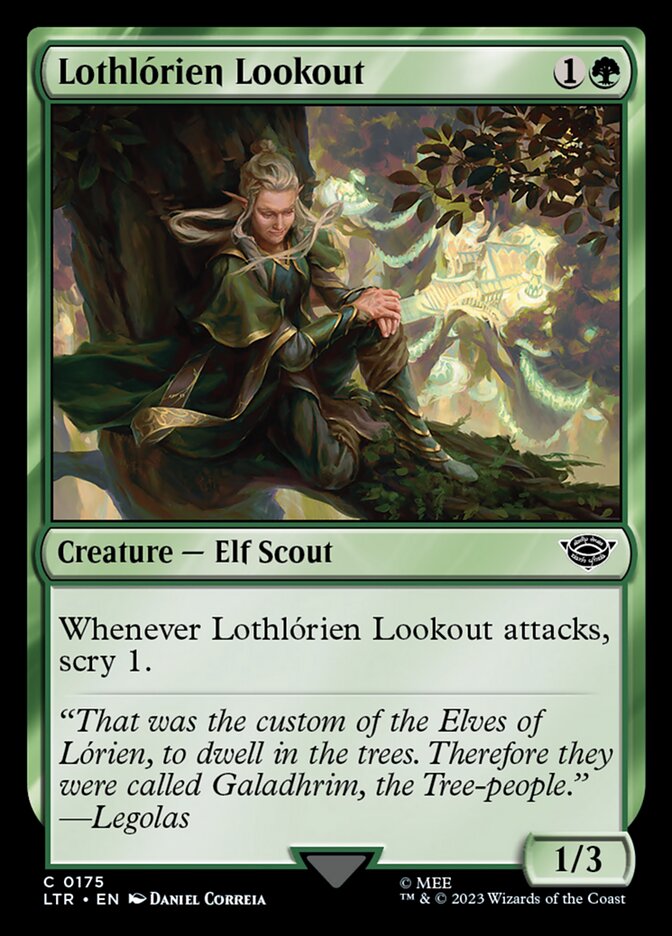 LTR, Lothlórien Lookout, Standard, 175, C, Near Mint, (Foil), EN