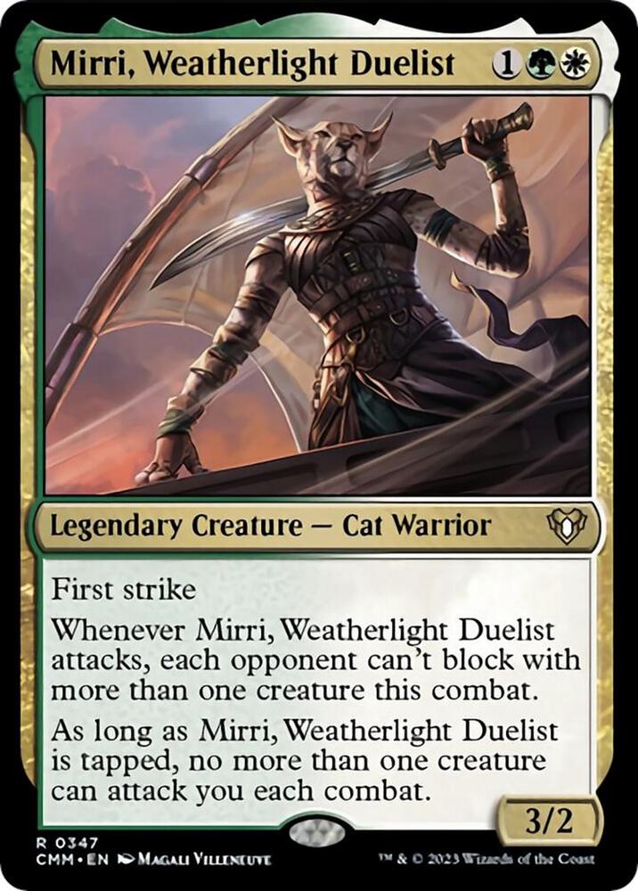 CMM, Mirri, Weatherlight Duelist, Standard, 347, R, Near Mint, Normal, EN