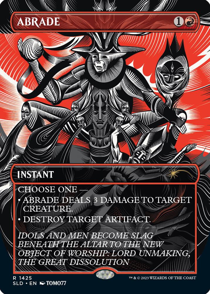 SLD, Abrade, (Borderless), 1425, R, Near Mint, Normal, EN