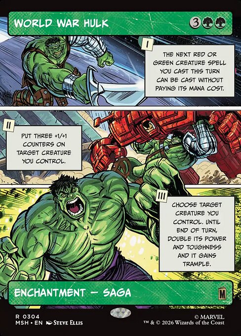 MSH, World War Hulk, (Showcase), 304, R, Near Mint, (Foil), EN