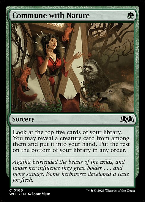 WOE, Commune with Nature, Standard, 166, C, Near Mint, (Foil), EN
