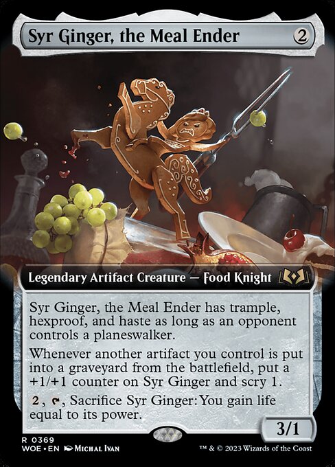 WOE, Syr Ginger, the Meal Ender, (Extended Art), 369, R, Near Mint, (Foil), EN