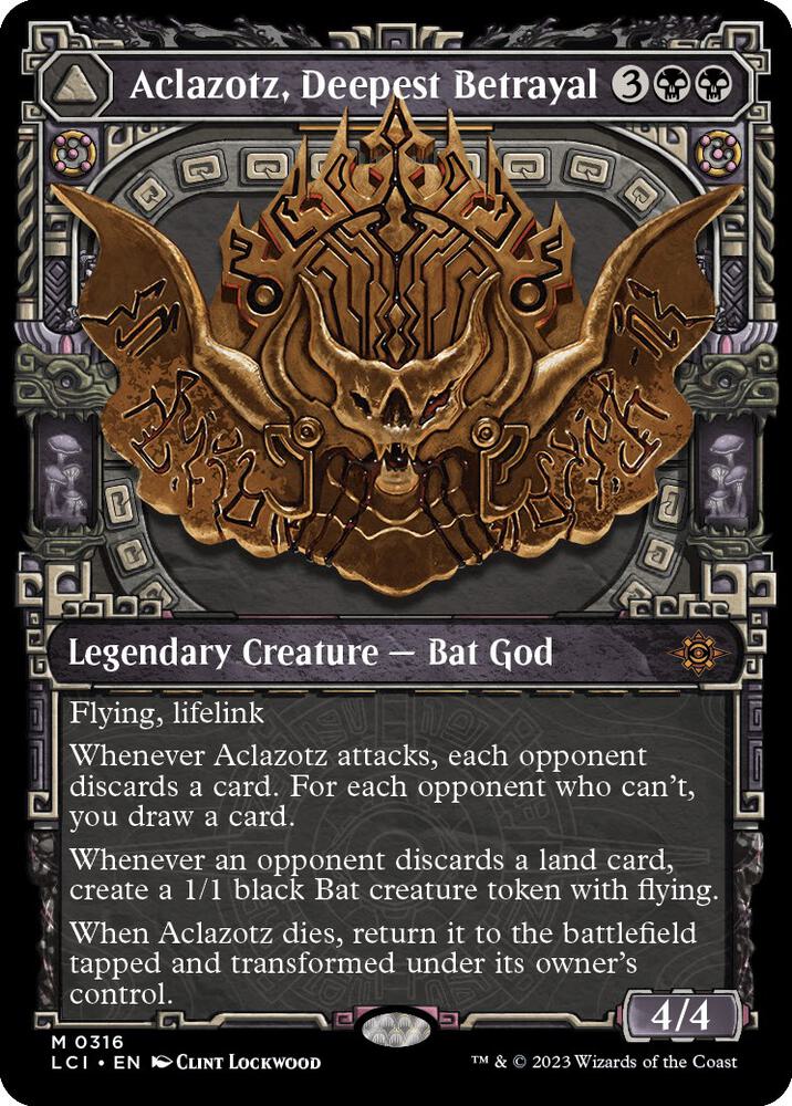 LCI, Aclazotz, Deepest Betrayal // Temple of the Dead, Showcase, 316, M, Near Mint, Foil, EN