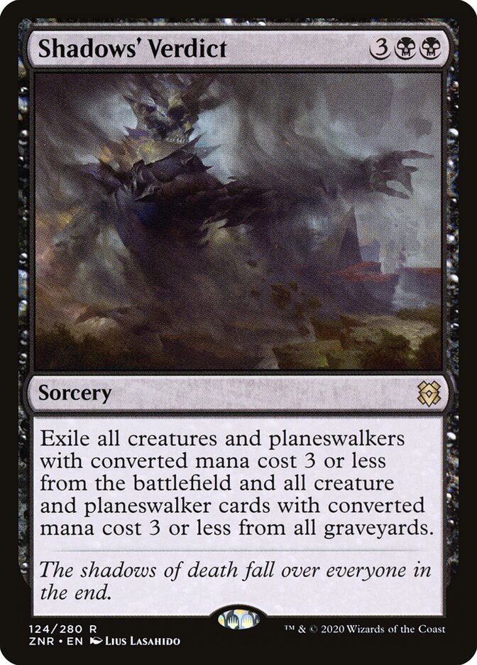 ZNR, Shadows' Verdict, Standard, 124, R, Near Mint, (Foil), EN
