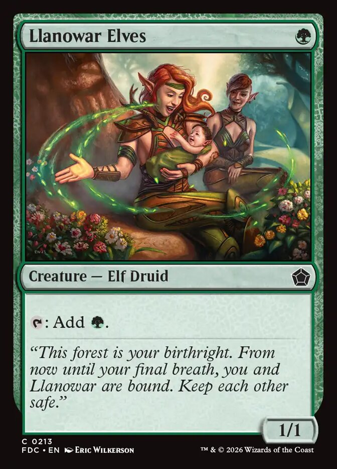 FDC, Llanowar Elves, Standard, 213, C, Near Mint, Normal, EN