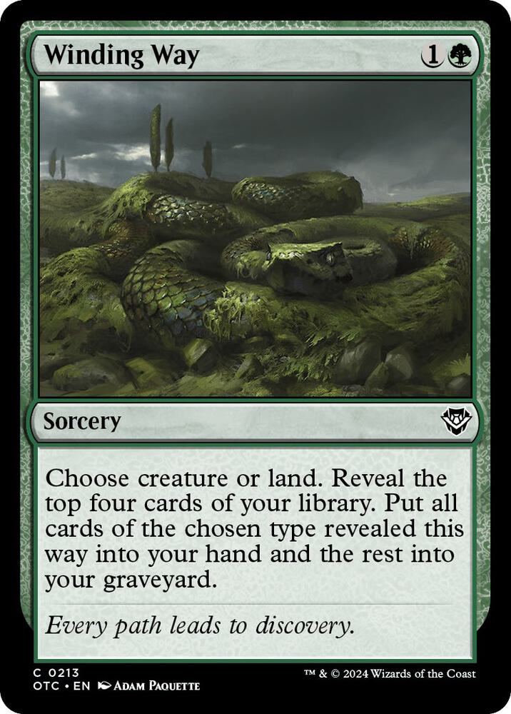 OTC, Winding Way, Standard, 213, C, Lightly Played, Normal, EN
