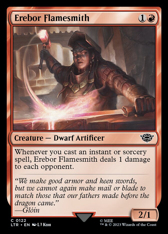 LTR, Erebor Flamesmith, Standard, 122, C, Near Mint, Normal, EN
