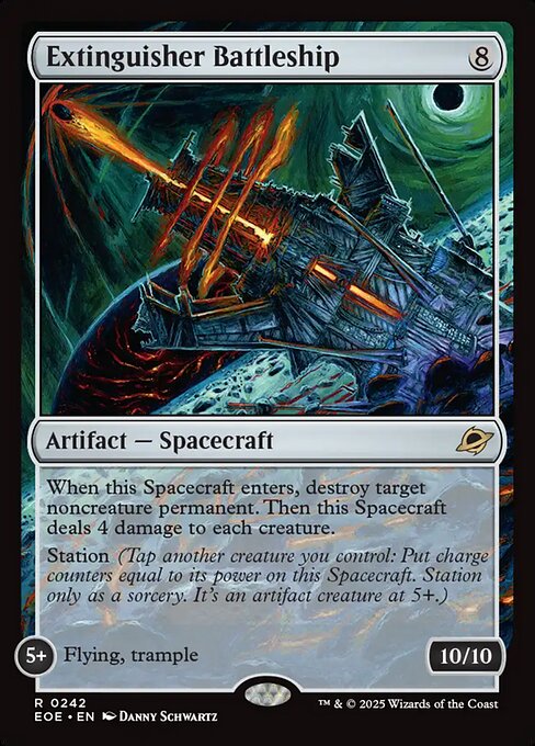 EOE, Extinguisher Battleship, Standard, 242, R, Near Mint, (Foil), EN