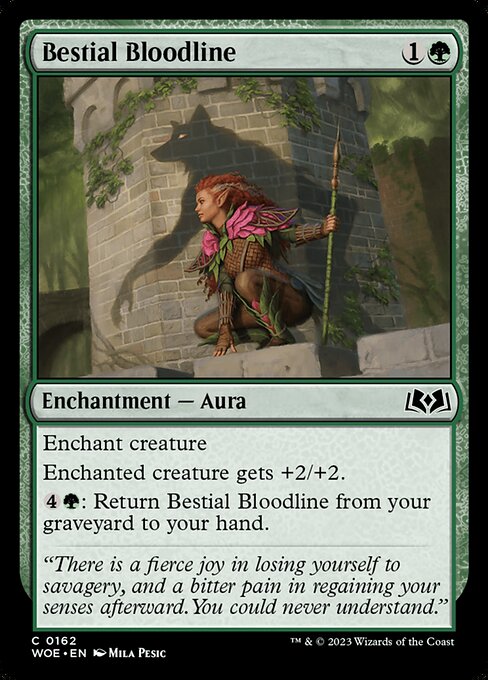 WOE, Bestial Bloodline, Standard, 162, C, Near Mint, (Foil), EN