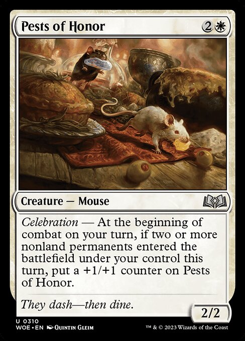 WOE, Pests of Honor, Standard, 310, U, Near Mint, (Foil), EN