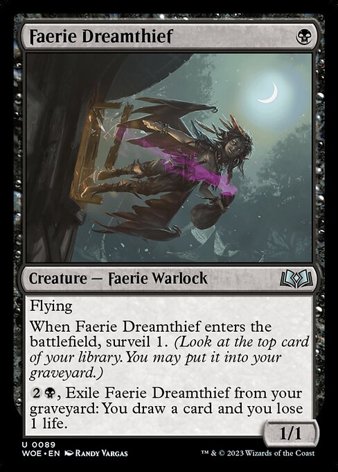 WOE, Faerie Dreamthief, Standard, 89, U, Near Mint, Normal, EN