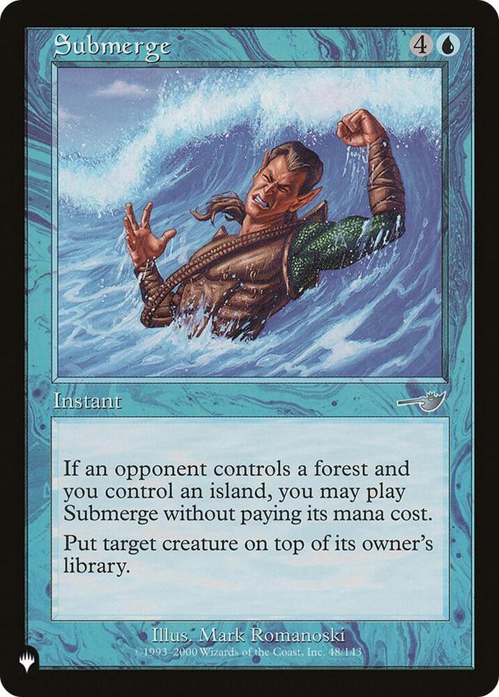 LIST, NMS, Submerge, Standard, 48, U, Near Mint, Normal, EN