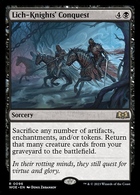 WOE, Lich-Knights' Conquest, Standard, 96, R, Near Mint, Normal, EN