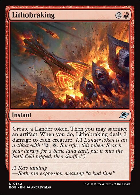 EOE, Lithobraking, Standard, 142, U, Near Mint, (Foil), EN