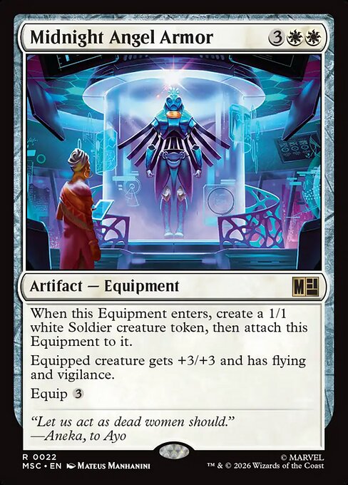 MSC, Midnight Angel Armor, Standard, 22, R, Near Mint, Normal, EN