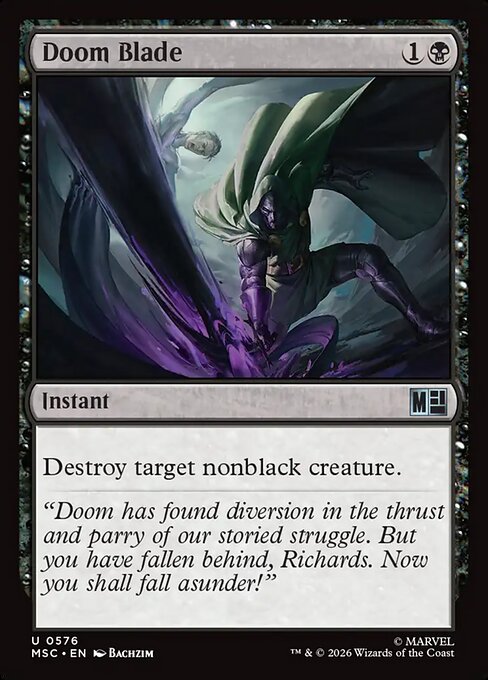 MSC, Doom Blade, Standard, 576, U, Near Mint, Normal, EN