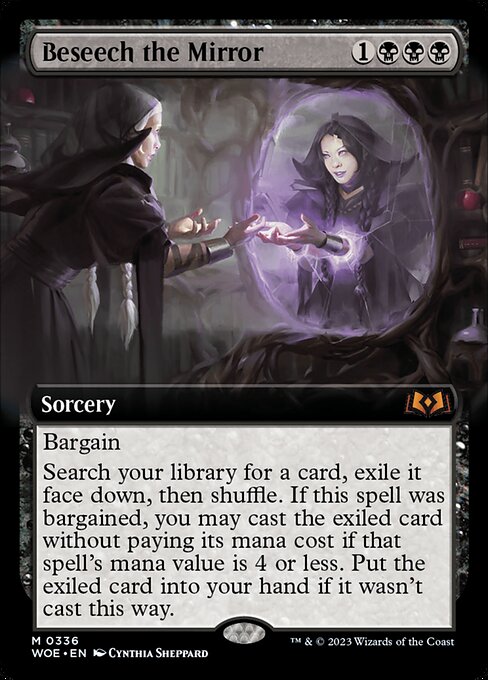 WOE, Beseech the Mirror, (Extended Art), 336, M, Near Mint, (Foil), EN