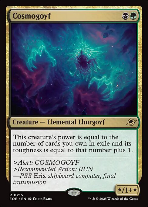 EOE, Cosmogoyf, Standard, 215, R, Near Mint, (Foil), EN