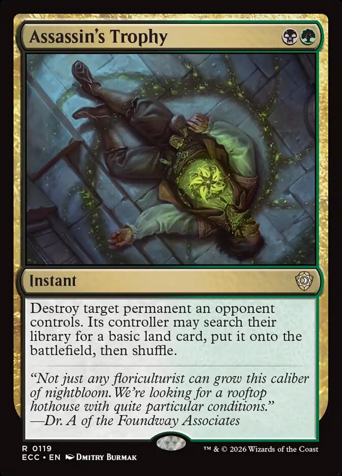 ECC, Assassin's Trophy, Standard, 119, R, Near Mint, Normal, EN