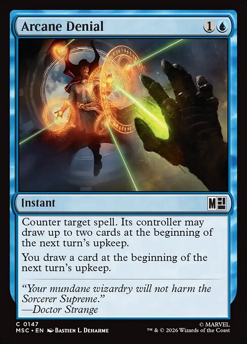 MSC, Arcane Denial, Standard, 147, C, Near Mint, {Surge Foil}, EN