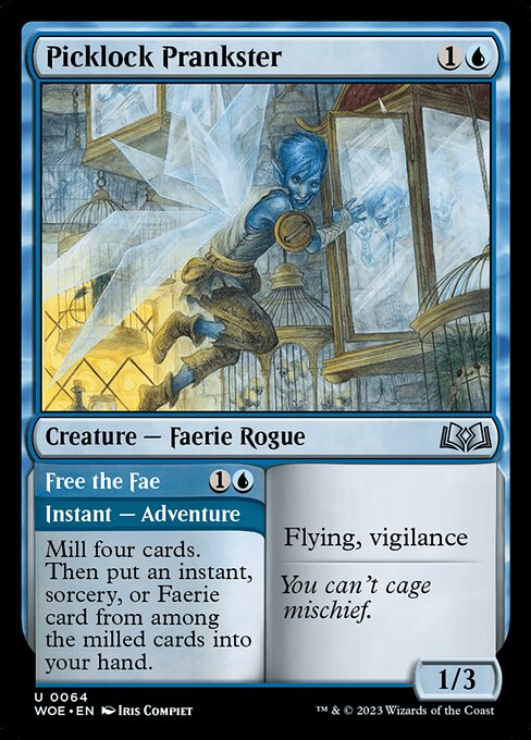 WOE, Picklock Prankster // Free the Fae, Standard, 64, U, Near Mint, (Foil), EN