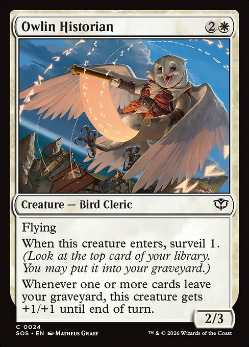 SOS, Owlin Historian, Standard, 24, C, Near Mint, Normal, EN