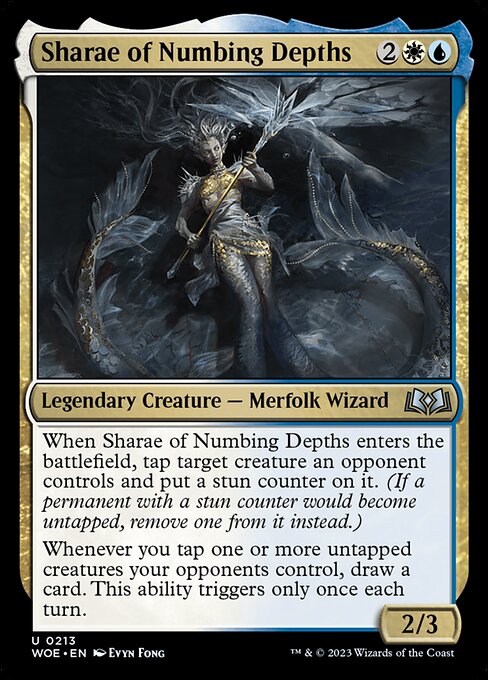 WOE, Sharae of Numbing Depths, Standard, 213, U, Near Mint, Normal, EN