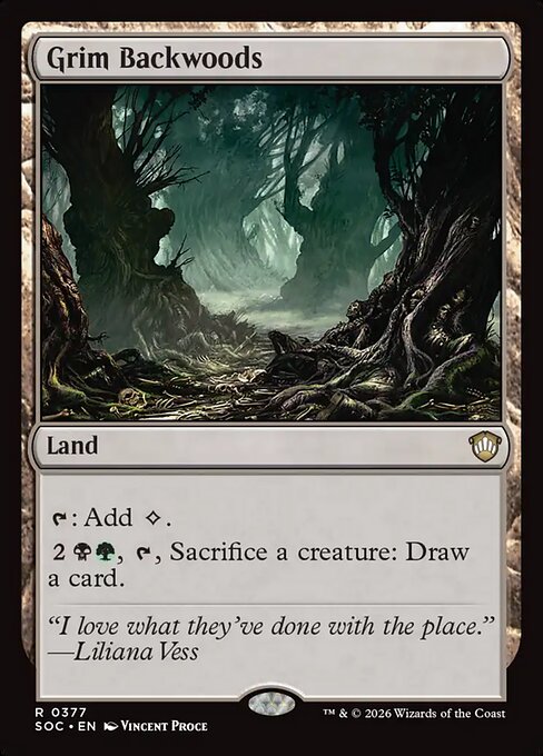 SOC, Grim Backwoods, Standard, 377, R, Near Mint, Normal, EN