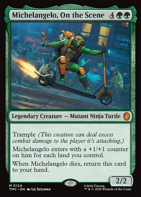 TMC, Michelangelo, On the Scene, Standard, 124, M, Near Mint, (Normal), EN