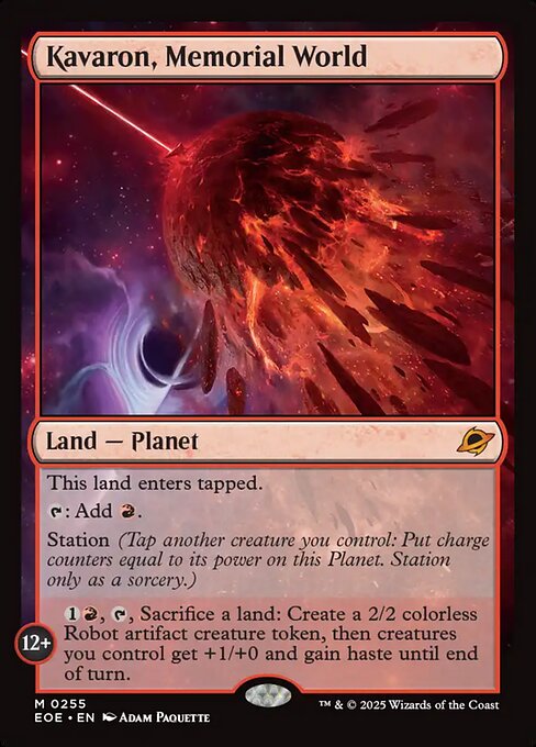 EOE, Kavaron, Memorial World, Standard, 255, M, Near Mint, (Foil), EN