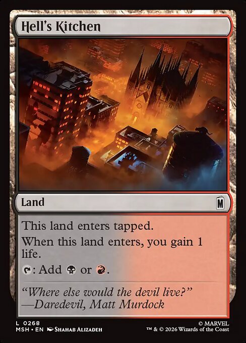 MSH, Hell's Kitchen, Standard, 268, C, Near Mint, (Foil), EN