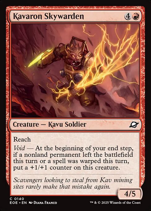 EOE, Kavaron Skywarden, Standard, 140, C, Near Mint, (Foil), EN