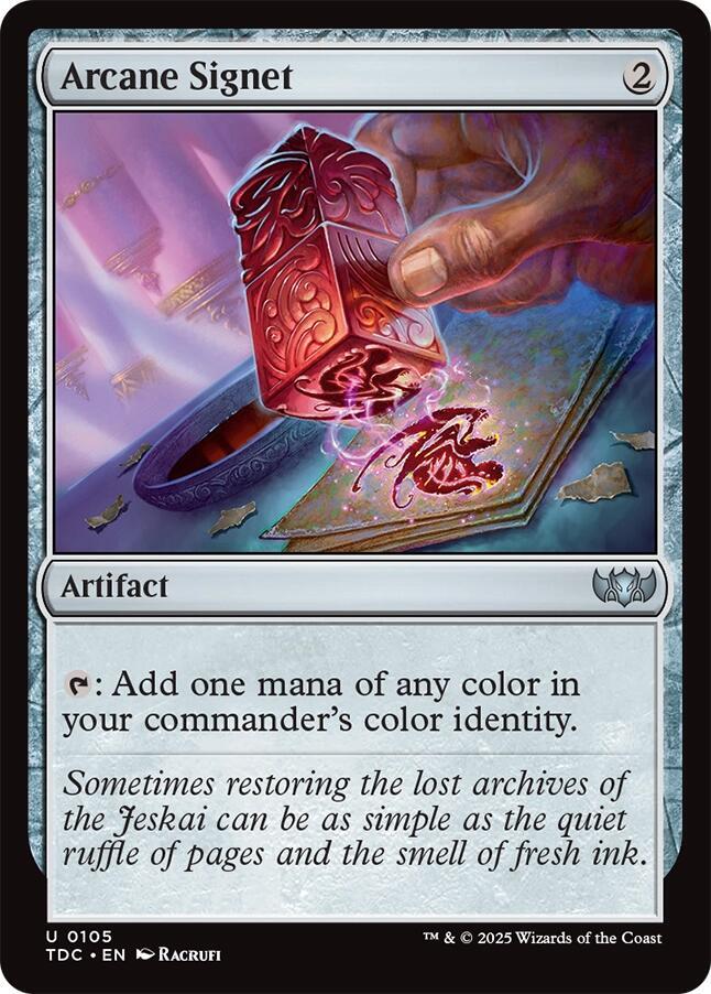 TDC, Arcane Signet, Standard, 105, U, Near Mint, Normal, EN
