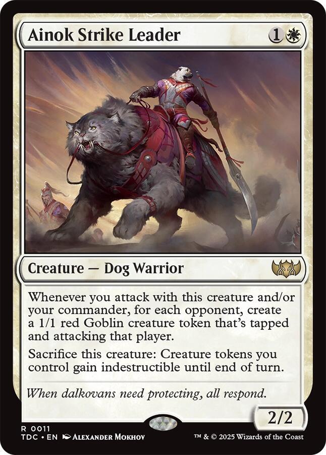 TDC, Ainok Strike Leader, Standard, 11, R, Near Mint, Normal, EN