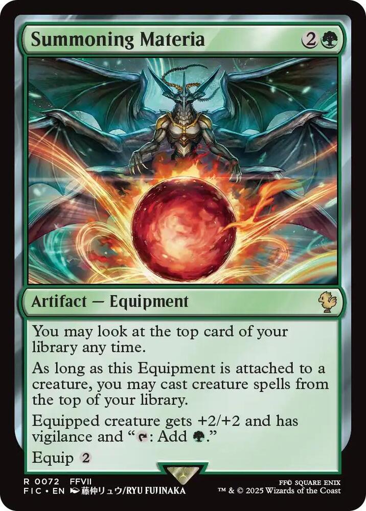 FIC, Summoning Materia, Standard, 72, R, Near Mint, Normal, EN