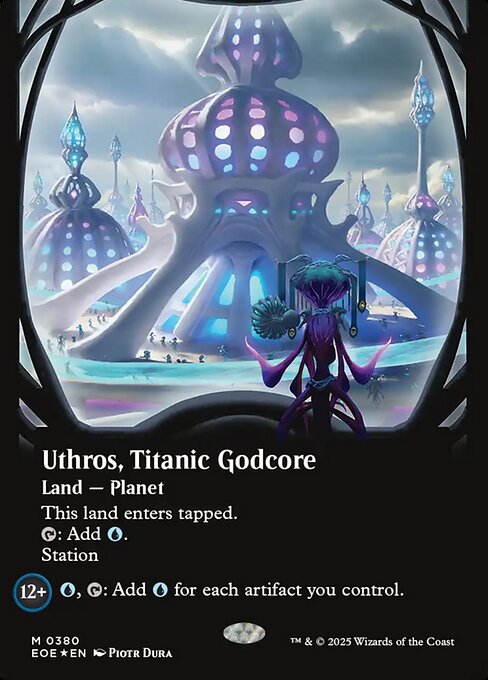 EOE, Uthros, Titanic Godcore, (Showcase), 380, M, Near Mint, (Galaxy Foil), EN